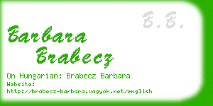 barbara brabecz business card